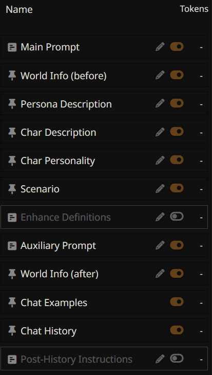 SillyTavern Post-History Instructions settings